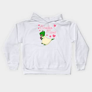 Bridesmaid Dinosaur Funny Bachelorette Party Wedding Kids Hoodie